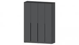 Шкаф 4-х створчатый Элегант, Графит