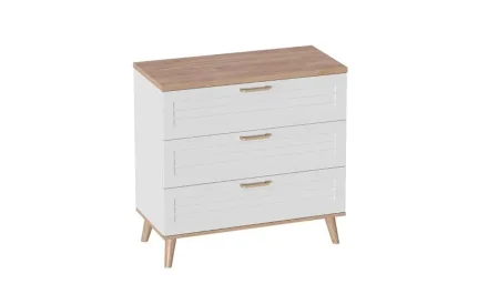 Комод 3 ящика Гавана, Белый 
